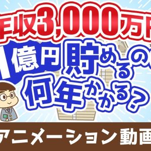 【税金地獄】年収3000万円のスーパーフリーランスが1億円貯めるのに何年かかるのか？【お金の勉強 初級編】：（アニメ動画）第475回