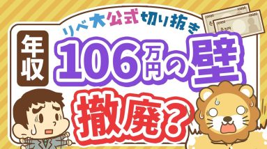 【お金のニュース】社会保険「106万円の壁」撤廃で手取りが減る？押さえるべきポイント解説【リベ大公式切り抜き】