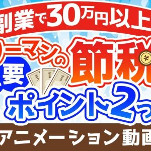 【再放送】【サラリーマンの節税】副業で30万円以上の節税ができた2つの重要ポイントを解説【お金の勉強 初級編】：（アニメ動画）第237回